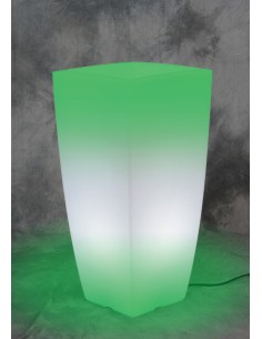 VASO HOME LIGHT QUADRO 33X33X70 CM GHIACCIO VER