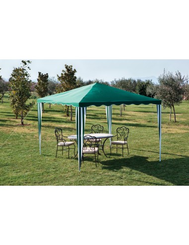 GAZEBO IN ACCIAIO E POLIESTERE 300X300 CM VERDE