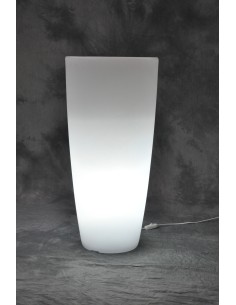 VASO HOME LIGHT TONDO D 33X70 CM GHIACCIO BIANCO