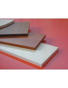 MENSOLA SQUADRATA FRASSINO BIANCO 40X1,8X 80 CM
