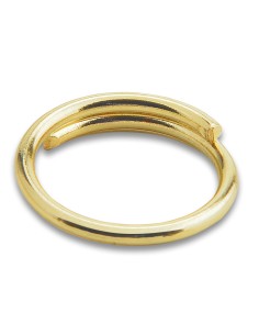 ANELLO PER CATENA A PERLINE OTTONE LUCIDO D 14 MM