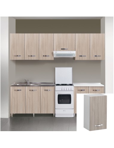 KIT CUCINA PENSILE 1 ANTA 40X30XH72 CM OLMO