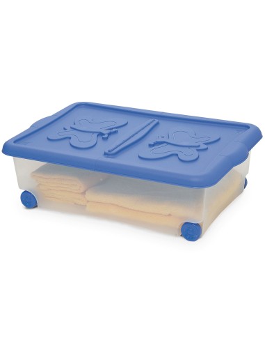 CONTENITORE ROLLING C/COPERCHIO ALI 60X40H18 CM