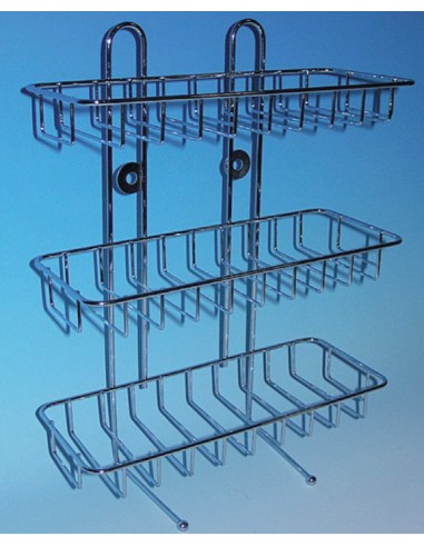 MENSOLA ACCIAIO 3 RIPIANI CROMO DFW0225S