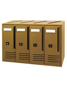 CASSETTA POSTALE ALUBOX CUBO C4 42X17,5X30 BRONZO