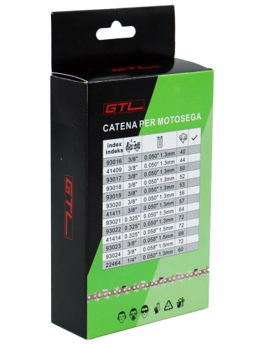 CATENA 1/4 1,3-60E PER MOTOSEGA KT2500C 25 CM 10