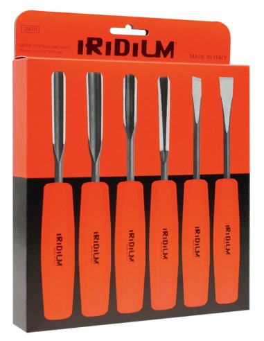 SET 6 SGORBIE CROMO VANADIO PER LEGNO IRIDIUM