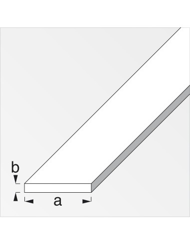 PROFILO BIANCO H.200 CM PIATTO 20X2 MM