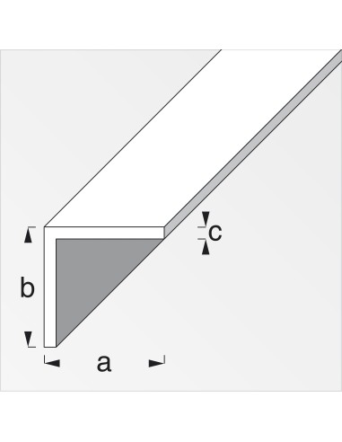 PROFILO BIANCO H.200 CM ANGOLARE 20X20X1 MM