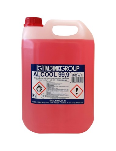 ALCOOL DENATURATO 99,9 CERTIF. 5 L ITALCHIMICI