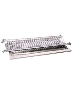 MENSOLA COLAPIATTI ACCIAIO INOX C/VASCH 76 CM