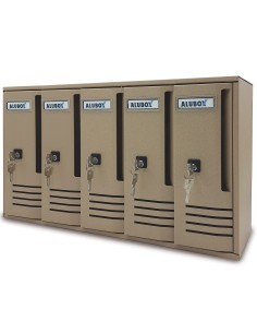 CASSETTA POSTALE ALUBOX CUBO C5 52X17,5X30 SABBIA