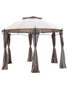 GAZEBO IN ACCIAIO GOTIC ESAGONALE D 350 CM