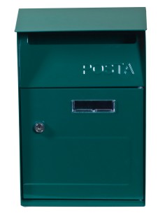 CASSETTA POSTALE ACCIAIO 21X9X32,5 CM ESTERNO VERDE