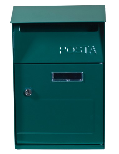 CASSETTA POSTALE ACCIAIO 21X9X32,5 CM ESTERNO VERDE