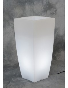 VASO HOME LIGHT QUADRO 40X40X90 CM GHIACCIO BIA