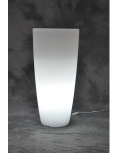 VASO HOME LIGHT TONDO D 40X90 CM GHIACCIO BIANCO