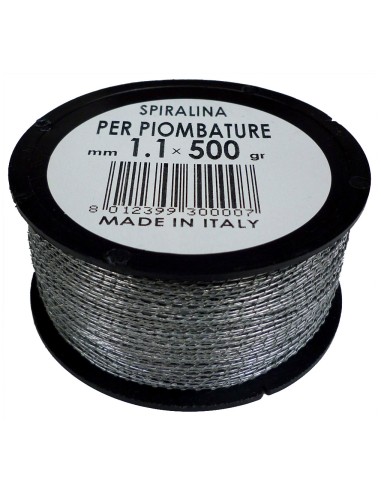 FILO SPIRALINO PER PIOMBATURE D 1,1 MM   500 G