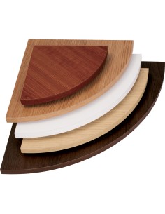 MENSOLA ANGOLO SQUADRATA NOCE 25X25X1,8 CM