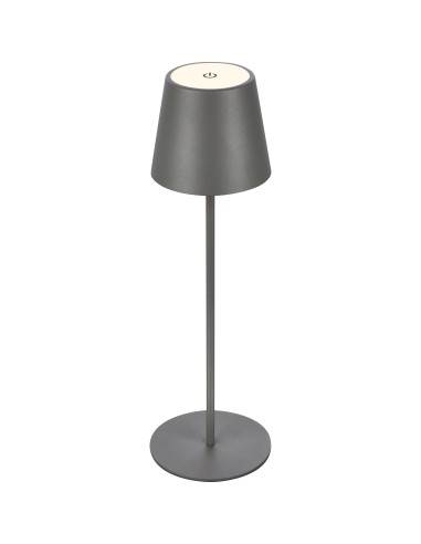 LAMPADA DA TAVOLO BT10004 BATT RICARIC GRIGIO