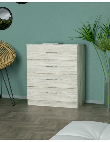 KIT CASSETTONE 4C 70X40XH72 CM BIANCO GES.
