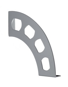 REGGIMENSOLA BOOMERANG 180X190 MM ARGENTO