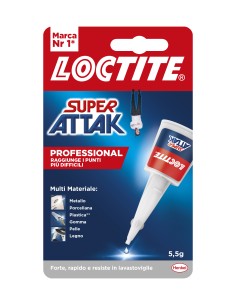 ADESIVO SUPER ATTAK PROFESSIONAL 5,5G  24 PZ+2 OMAGGIO