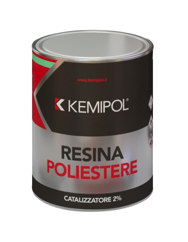 RESINA POLIESTERE CON CATALIZZATORE 750 ML