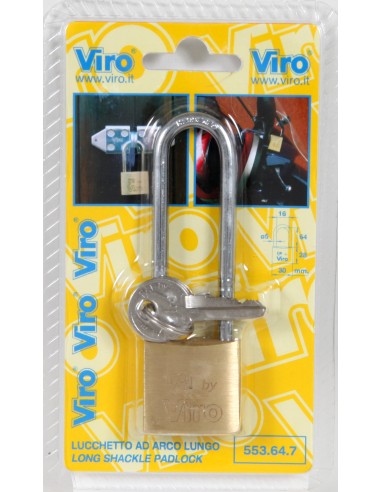 VIRO BL 554.42.7 LUCCHETTO OTT ARCO LUNGO 40 MM