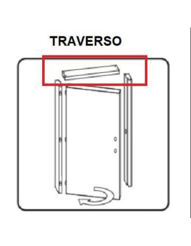 R TRAVERSO BATTENTE X PORTA MICROTEC 210X70 NOCE QUERCIA VERT.