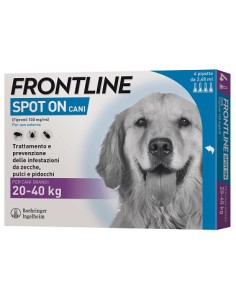 FRONTLINE SPOT-ON 20-40 KG CANI GRANDI 3+1 PIPETTE