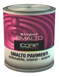 SMALTO SINPUR ROSSO PER PAVIMENTO 0,750 L