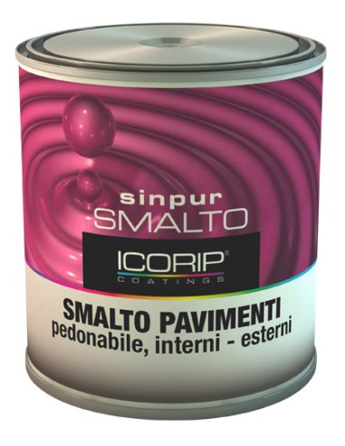 SMALTO SINPUR ROSSO PER PAVIMENTO 0,750 L