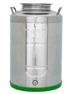 CONTENITORE ACCIAIO INOX PER OLIO 50 L STD