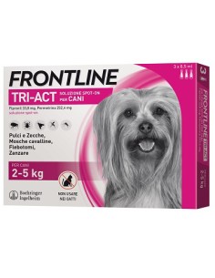 FRONTLINE TRI-ACT  2- 5 KG 3 PIPETTE