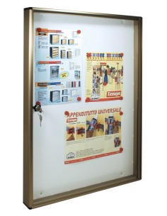 BACHECA FONDO MAGNETICO ALUBOX BC5 55X5X73 BR