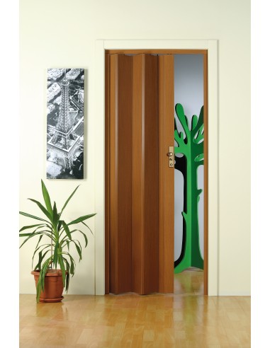 PORTA A SOFFIETTO MAYA 83X214 CM LEGNO SCURO