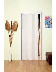 PORTA A SOFFIETTO MAYA 83X214 CM BIANCO FRASS