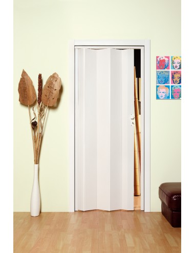 PORTA A SOFFIETTO MAYA 83X214 CM BIANCO FRASS