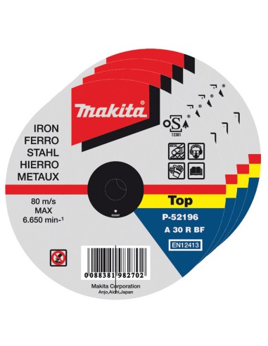 MAKITA CONF.50 DISCHI PER FERRO 115X1,0X22