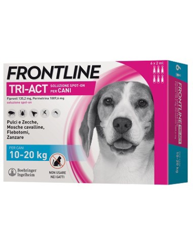 FRONTLINE TRI-ACT 10-20 KG 6 PIPETTE OFF. SPECIALE