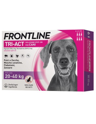 FRONTLINE TRI-ACT 20-40 KG 6 PIPETTE OFF. SPECIALE