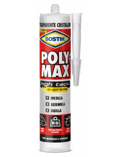 BOSTIK POLYMAX HIGH TACK CRISTAL 300 G CARTUC