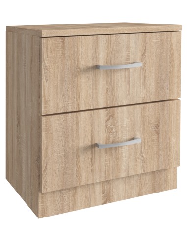 KIT COMODINO 2 CASSETTI 45X34XH47 CM ROVERE
