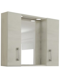 SPECCHIO DA BAGNO 960 A 2 ANTE ROVERE BIANCO