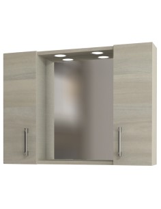 SPECCHIO DA BAGNO 960 A 2 ANTE ROVERE GRIGIO