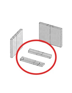 COPPIA REFRATTARIO DI BASE PER STUFA KIR