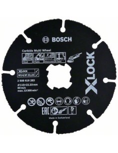 BOSCH-A DISCO UNIVERSALE CARBIDE XLOCK 115 MM