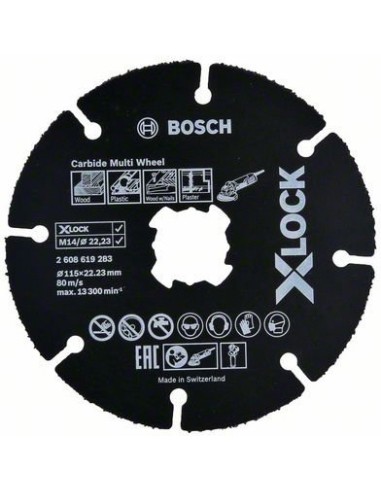 BOSCH-A DISCO UNIVERSALE CARBIDE XLOCK 115 MM