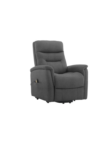 POLTRONA RECLINER SOFT DUE MOTORI TESSUTO GRIGIO